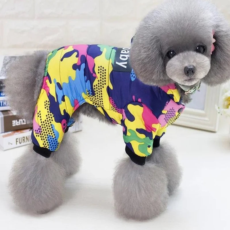 Pet Dog Clothes Winter Warm Dog Windproof Coat Thicken Pet Clothing for Dogs Costume Jumpsuit Hoodies Jacket Pet Supplies Perros