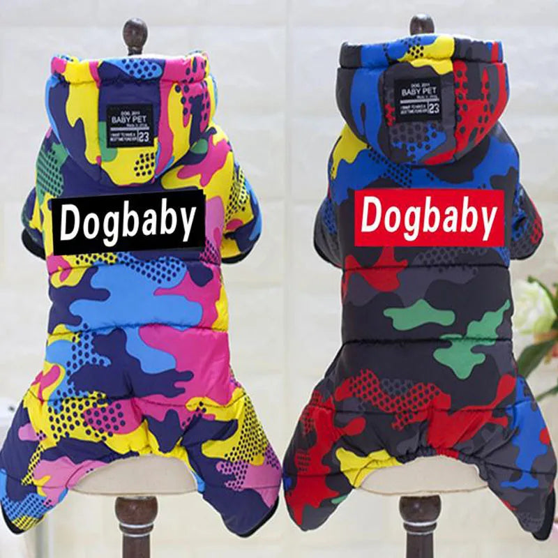 Pet Dog Clothes Winter Warm Dog Windproof Coat Thicken Pet Clothing for Dogs Costume Jumpsuit Hoodies Jacket Pet Supplies Perros