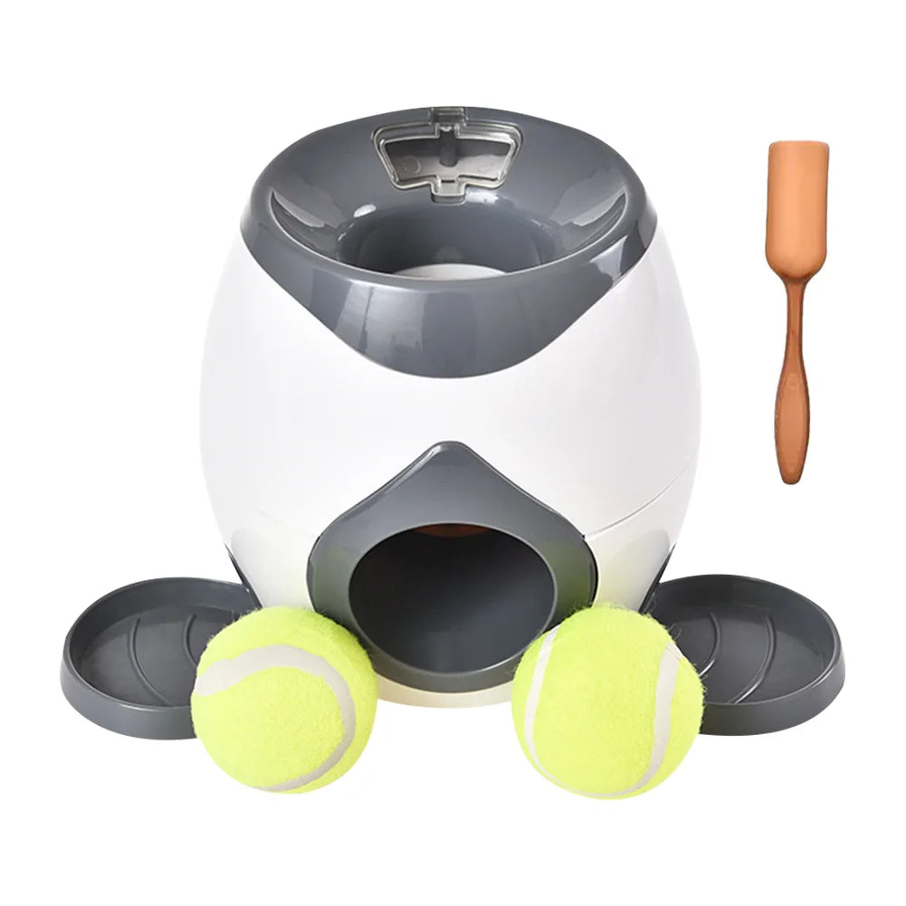 Automatic Dog Ball Launcher Dog Tennis Food Reward Machine Interactive Dog Ball Thrower for Medium & Small Dogs