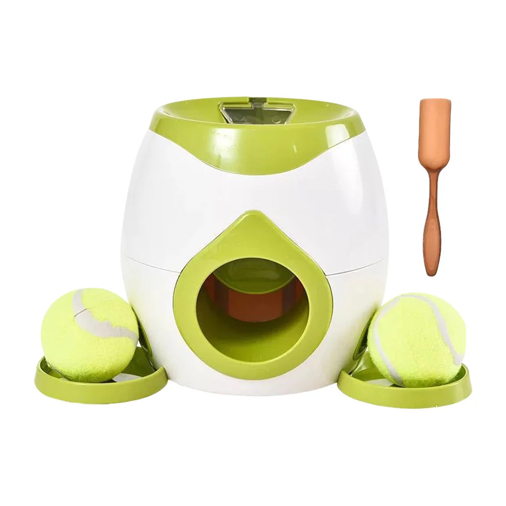 Automatic Dog Ball Launcher Dog Tennis Food Reward Machine Interactive Dog Ball Thrower for Medium & Small Dogs