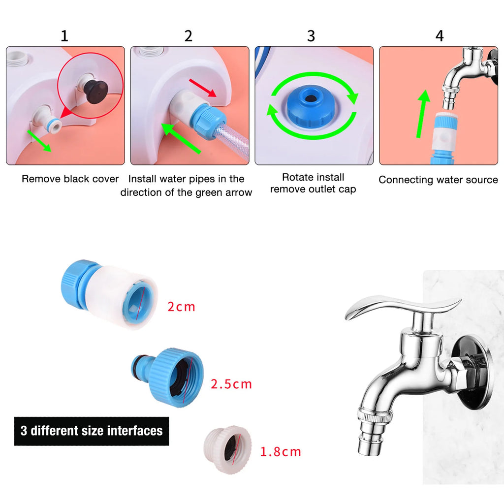 Step on Dog Water Dispenser Easy Connection Leakproof Dog Water Fountain 2 Water Dispensing Modes Simple Use for Pets for Lawn