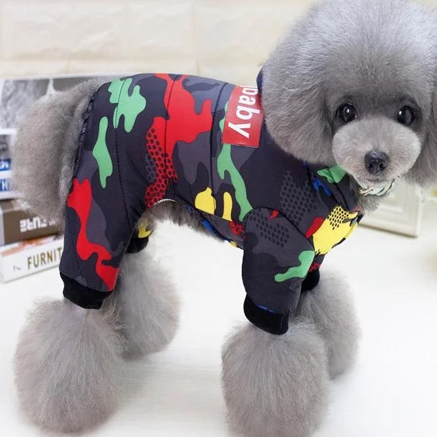 Pet Dog Clothes Winter Warm Dog Windproof Coat Thicken Pet Clothing for Dogs Costume Jumpsuit Hoodies Jacket Pet Supplies Perros