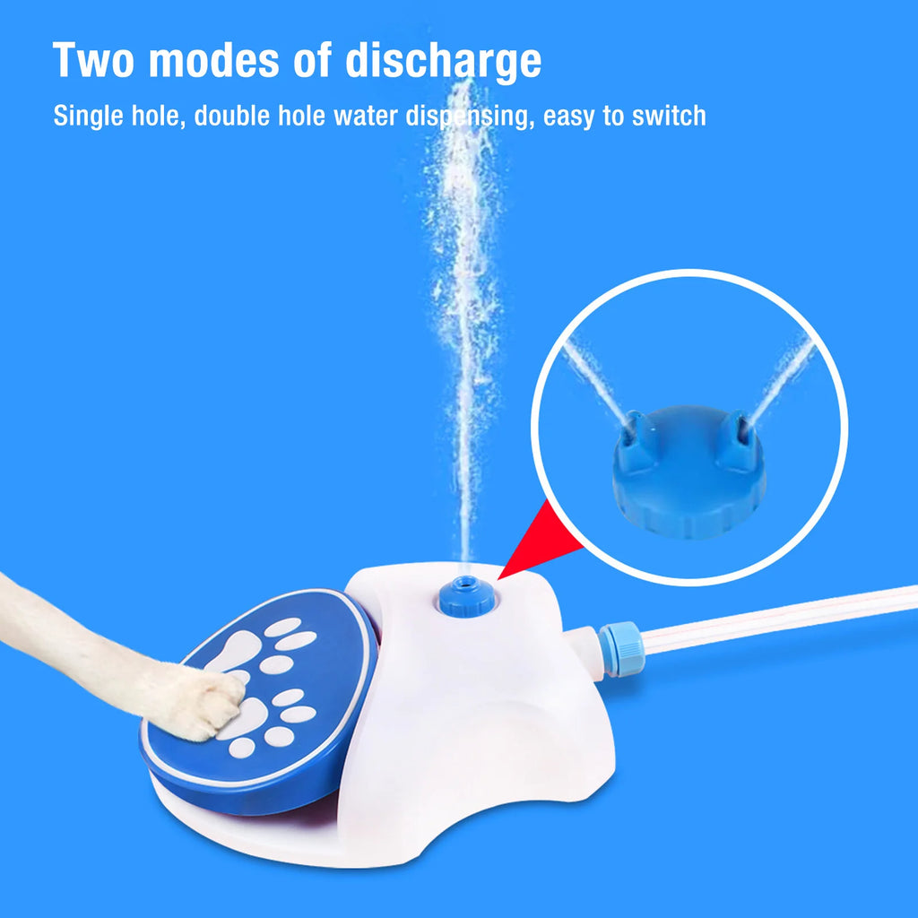 Step on Dog Water Dispenser Easy Connection Leakproof Dog Water Fountain 2 Water Dispensing Modes Simple Use for Pets for Lawn